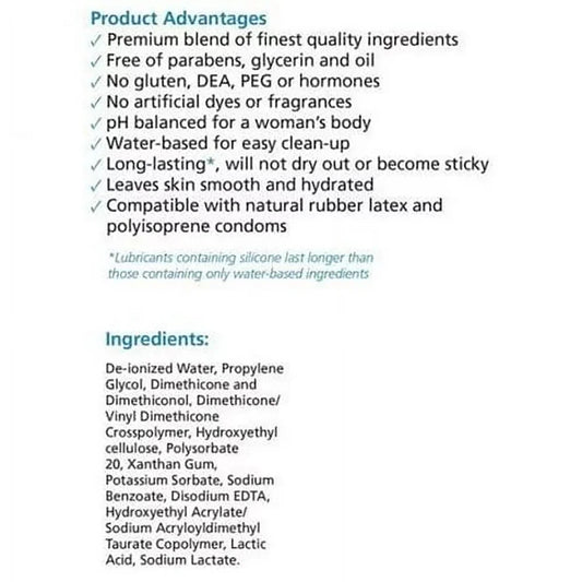 Oasis Silk Intimate Personal Lubricant | Hybrid Lubricating Lotion Developed with Doctors