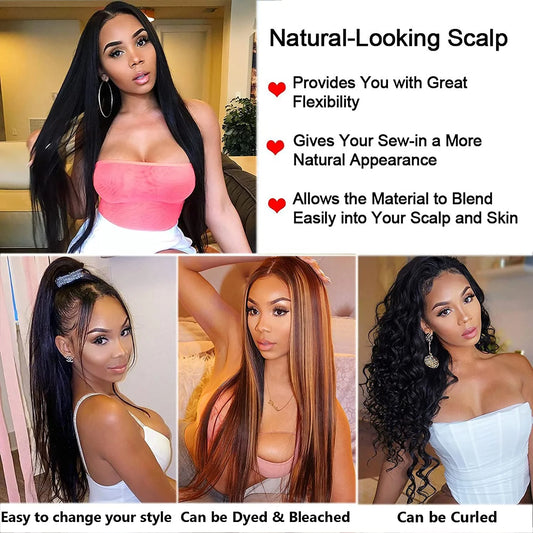 Brazilian Hair Wigs Straight 13X4 Lace Front Wigs Human Hair Lace Frontal Human Hair Wigs for Blak Women 180 Density Pre Plucked Remy Virgin Hair Natural Black Color 26 Inch